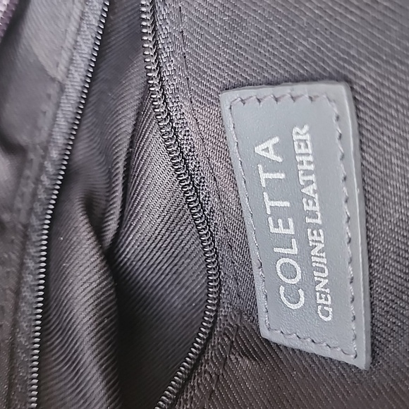 Vintage Coletta Mini Gray Genuine Leather Shoulder Bag - Picture 12 of 13